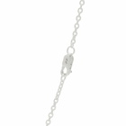 TwoJeys Blue Enameled Icon Necklace in Silver 