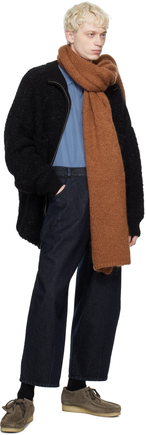 Cordera Brown Brushed Scarf