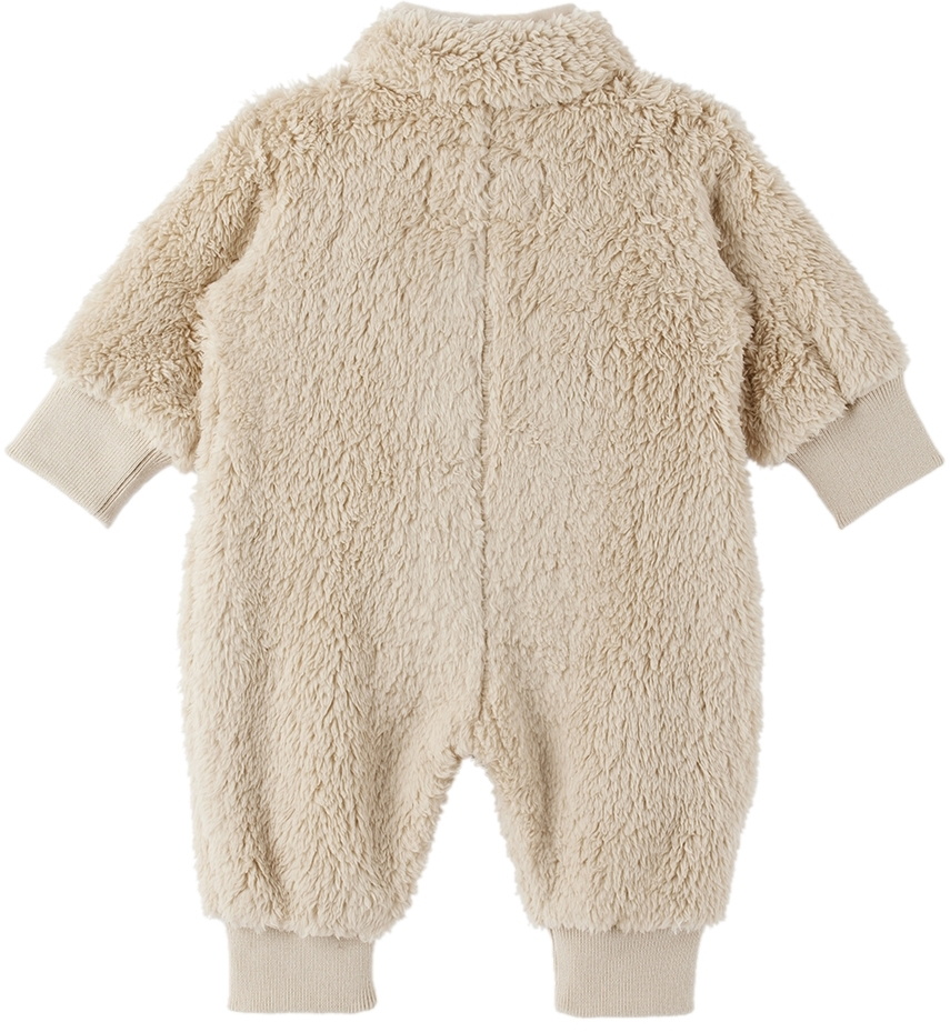 TINYCOTTONS Baby Beige Press-Stud Jumpsuit