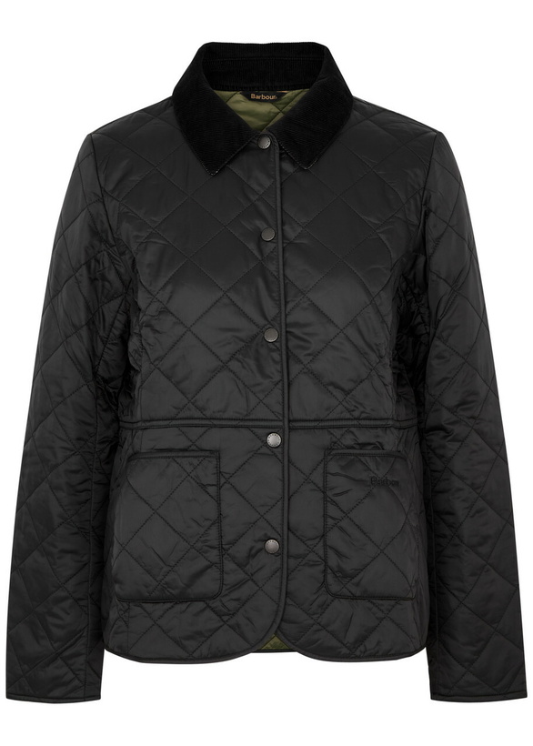 Photo: Barbour Deveron Quilted Shell Jacket Black