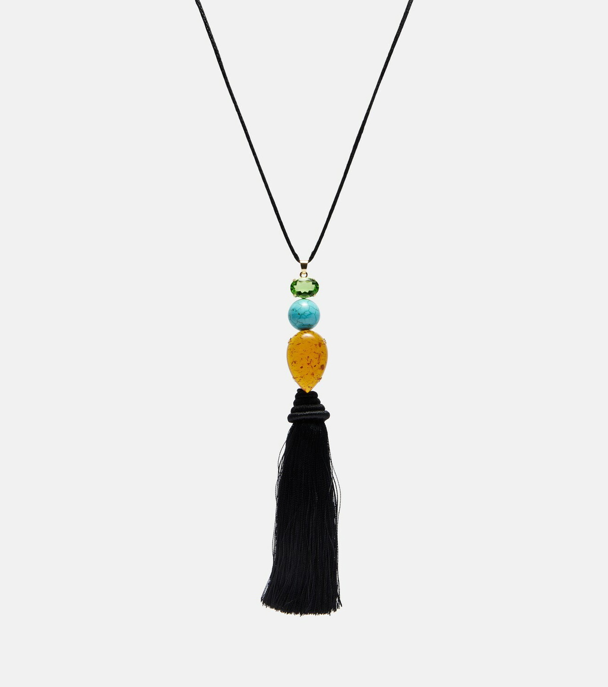 Jennifer Behr Izzie Tassel embellished necklace