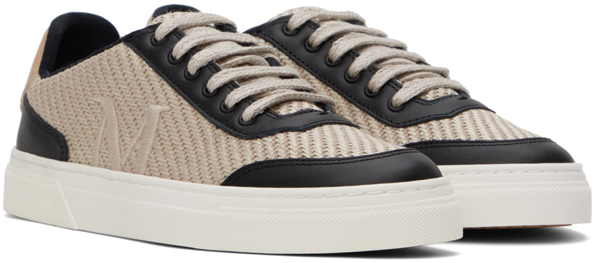 Max Mara スニーカー Taba Sneakers ローカット 47610131600 Max Mara Beige & Black Taba Sneakers Max Mara