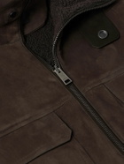 Zegna - Shearling Trucker Jacket - Brown