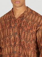 Traditional Tamil Print Shirt in Brown