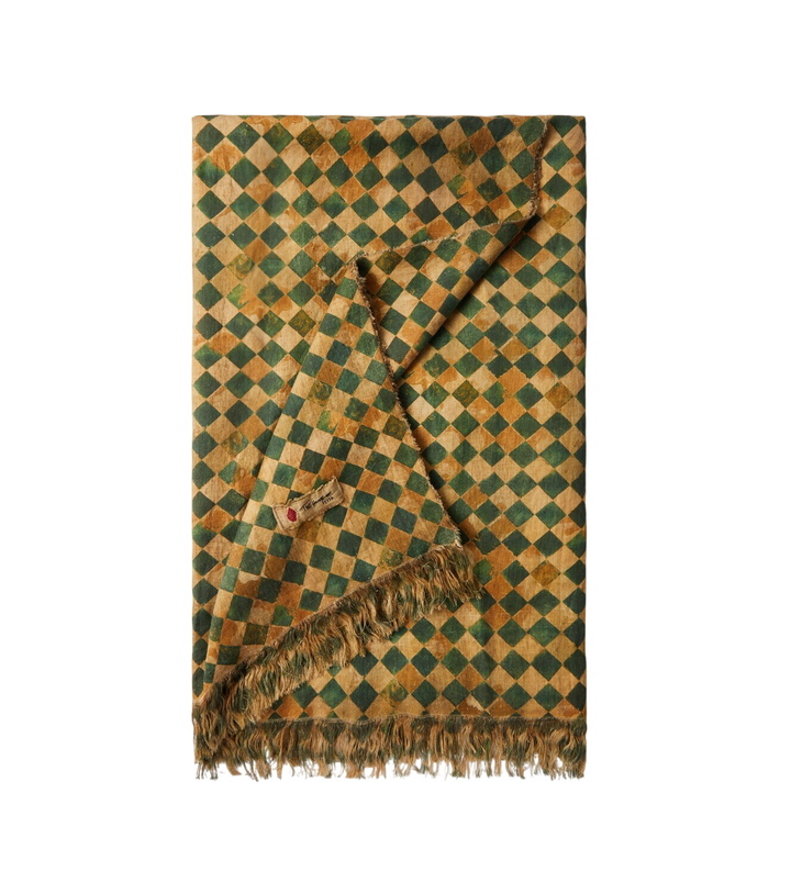 Photo: The House of Lyria Tormento checked linen tablecloth