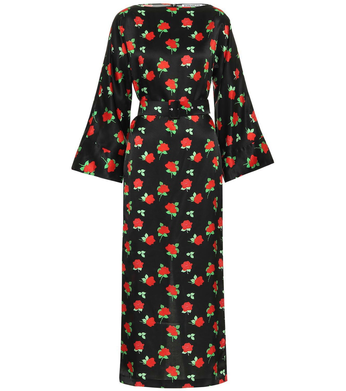 BERNADETTE Jackie floral satin midi dress