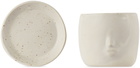 Rami Kim Studio Off-White Face Pot Set