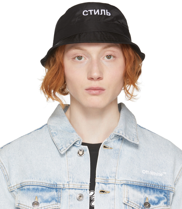 Photo: Heron Preston Black 'CTNMB' Bucket Hat