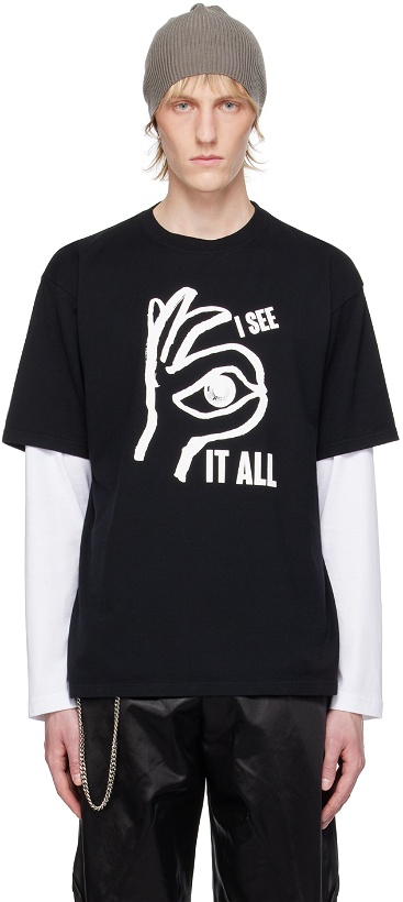 Photo: UNDERCOVER Black Graphic T-Shirt