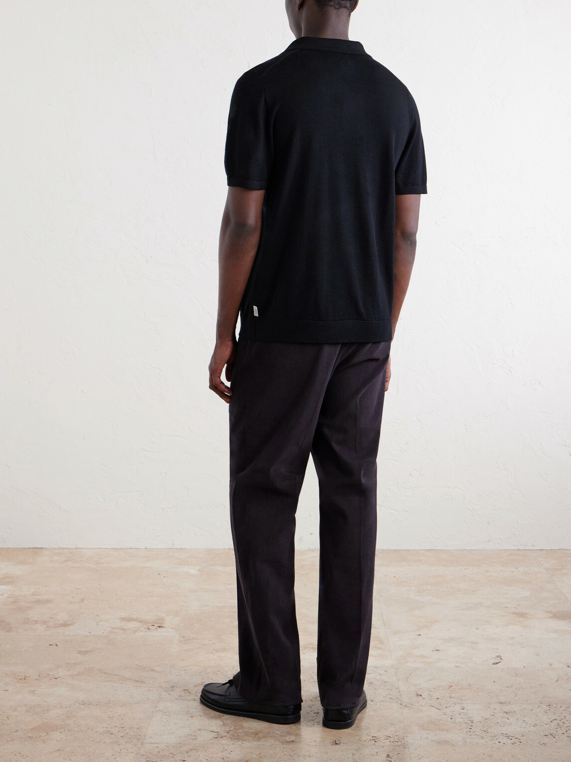 Onia - Merino Wool Polo Shirt - Black