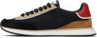Dolce&Gabbana Black & Red 'DG' Cushion Sneakers
