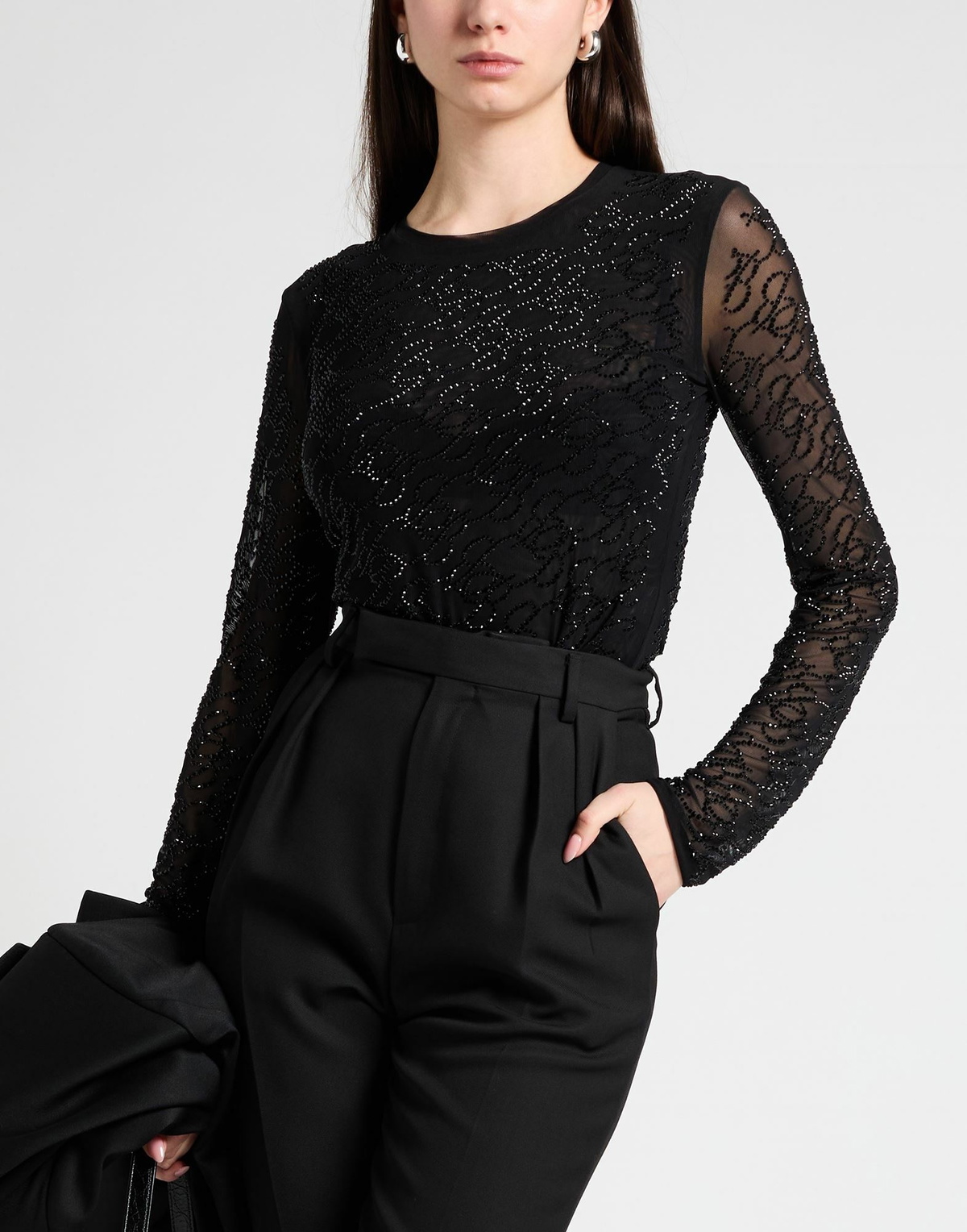 Blumarine Womens Bodysuit in Black