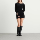 Peachy Den Women's The Chloe Knit Dress in Onyx
