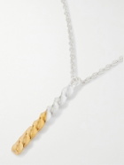 Jam Homemade - Kuru Kuru Twisted Silver and Gold-Plated Necklace