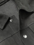 Mr P. - Nubuck Trucker Jacket - Gray