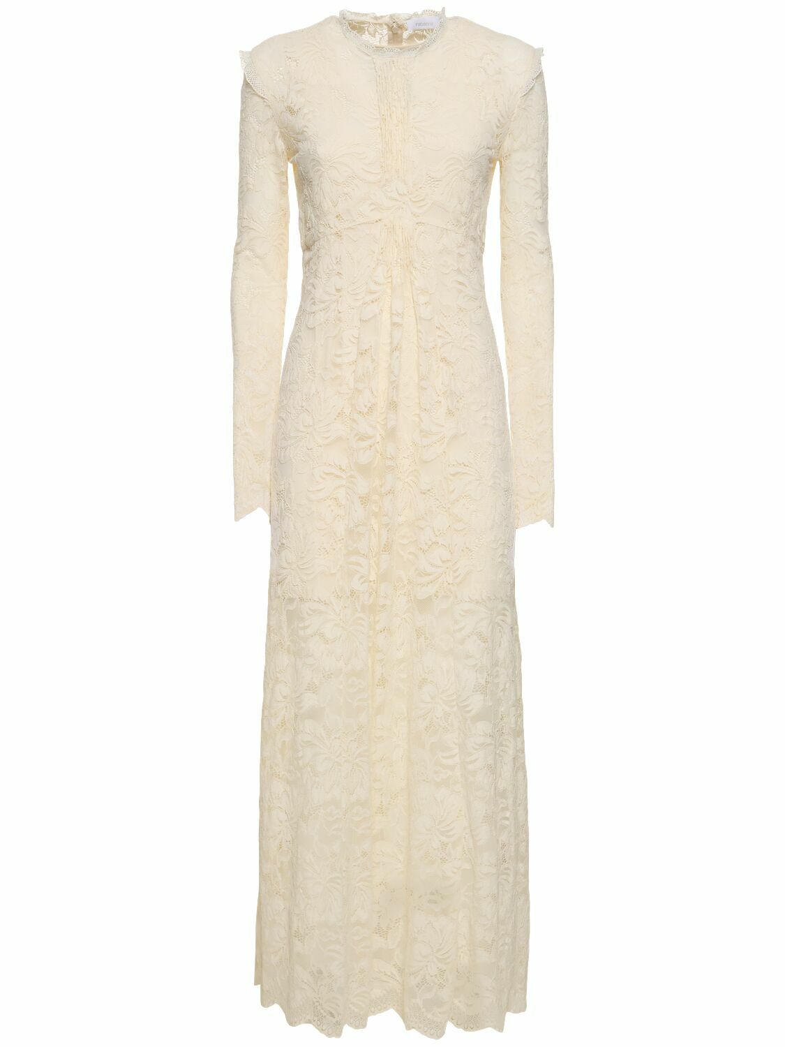 RABANNE Stretch Lace Jersey Long Dress Paco Rabanne RABANNE Stretch Lace Jersey Long Dress Paco Rabanne
