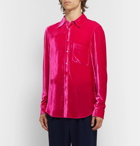 Sies Marjan - Sander Silk and Cotton-Blend Corduroy Shirt - Pink