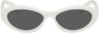 Prada Eyewear White Symbole Sunglasses