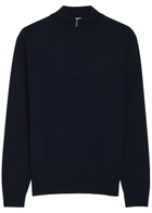 Aurélien Knit 1/4 zip Merino Wool Jumper Natural