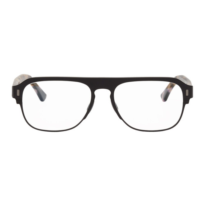 Photo: Cutler And Gross Black and Tortoiseshell Matte 1365-03 Glasses