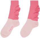 HOMME PLISSÉ ISSEY MIYAKE Pink Flower Socks