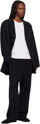 Fear of God Black Tencel Nylon Drawstring Straight Trousers