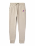Canada Goose - Huron Tapered Logo-Appliquéd Cotton-Jersey Sweatpants - Neutrals