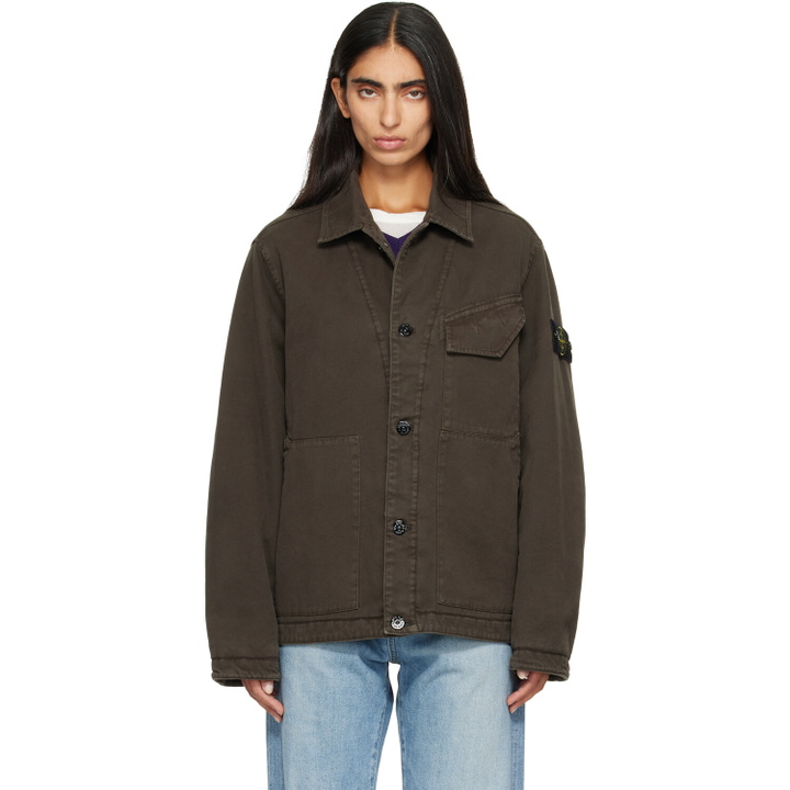 Photo: Stone Island Taupe 4100048 Organic Panama Cotton Jacket