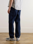Folk - Tapered Cotton-Canvas Trousers - Blue