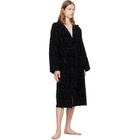 Versace Black 'Versace Allover' Bathrobe