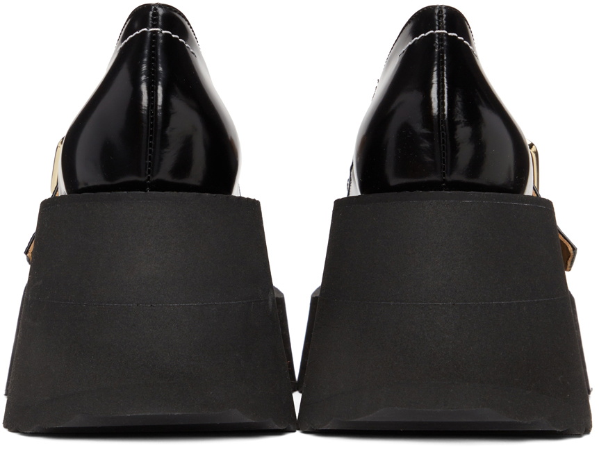 MM6 Maison Margiela Black Mary Jane Wedges MM6 Maison Margiela