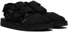 Suicoke Black HAKU-ab Slippers