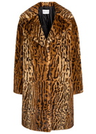 Stand Studio Camille Cocoon Leopard-print Faux fur Coat