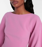 Roksanda Garance balloon-sleeve crêpe gown