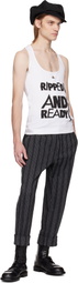 Vivienne Westwood White 'Ripped & Ready' Tank Top
