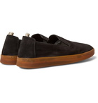 Officine Creative - Key Suede Slip-On Sneakers - Black