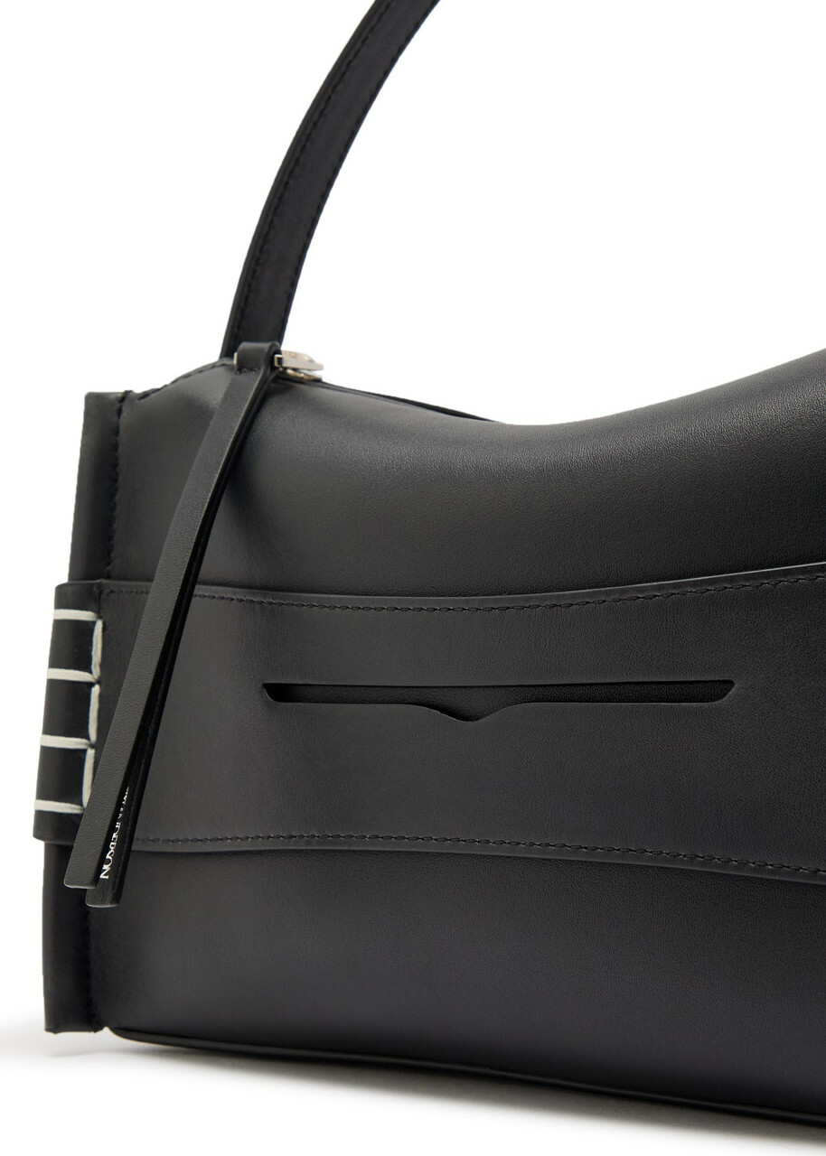 JW Anderson Loafer Small Leather top Handle bag - Black - One Size