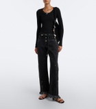 Isabel Marant Selenie ribbed-knit silk and cotton sweater