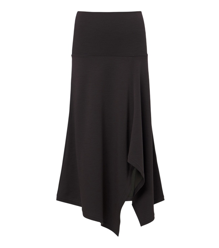 Photo: Lemaire Asymmetric wool-blend midi skirt