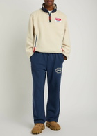 Cherry Los Angeles Racing Logo-appliquéd Half-zip Fleece Cream
