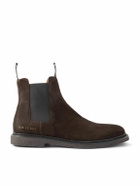 Common Projects - Waxed-Suede Chelsea Boots - Brown