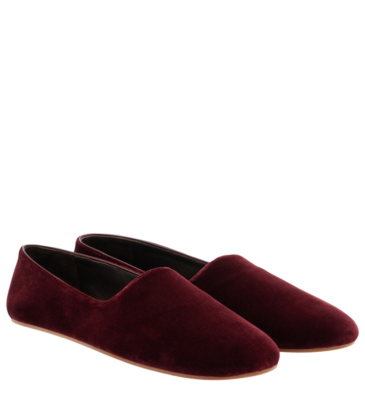 Photo: The Row Ponti velvet slip-on shoes