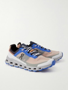 ON - Cloudvista Neoprene-Trimmed Mesh Running Sneakers - Gray
