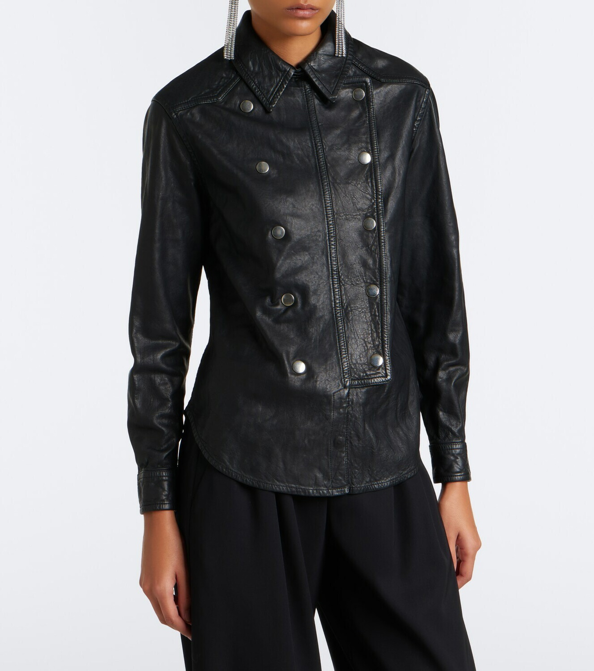 Isabel Marant Valdy leather shirt