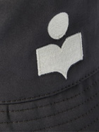 Isabel Marant - Hayley Logo-Embroidered Cotton-Canvas Bucket Hat - Blue