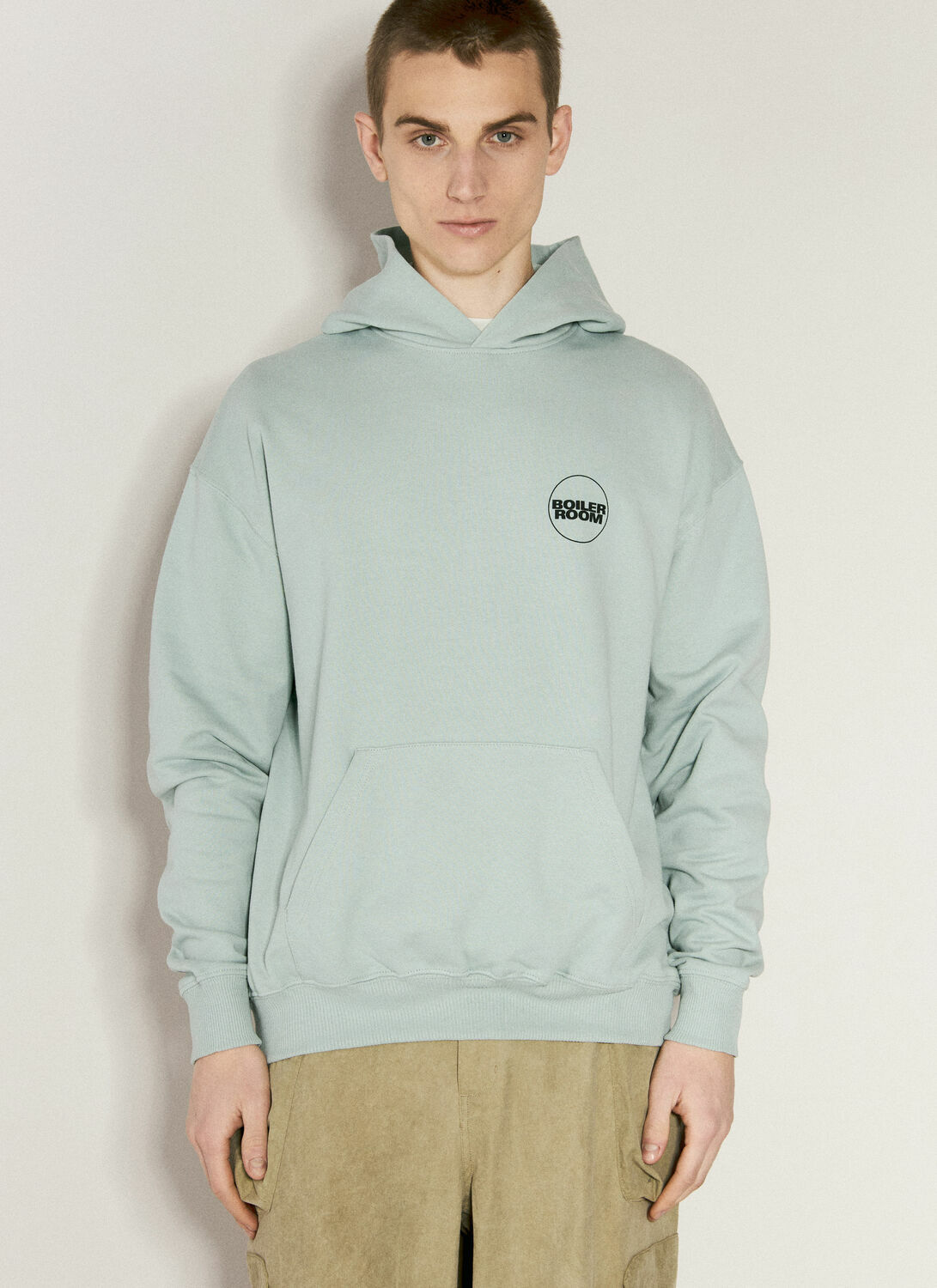 Boiler Room Logo Print Hooded Sweatshirt