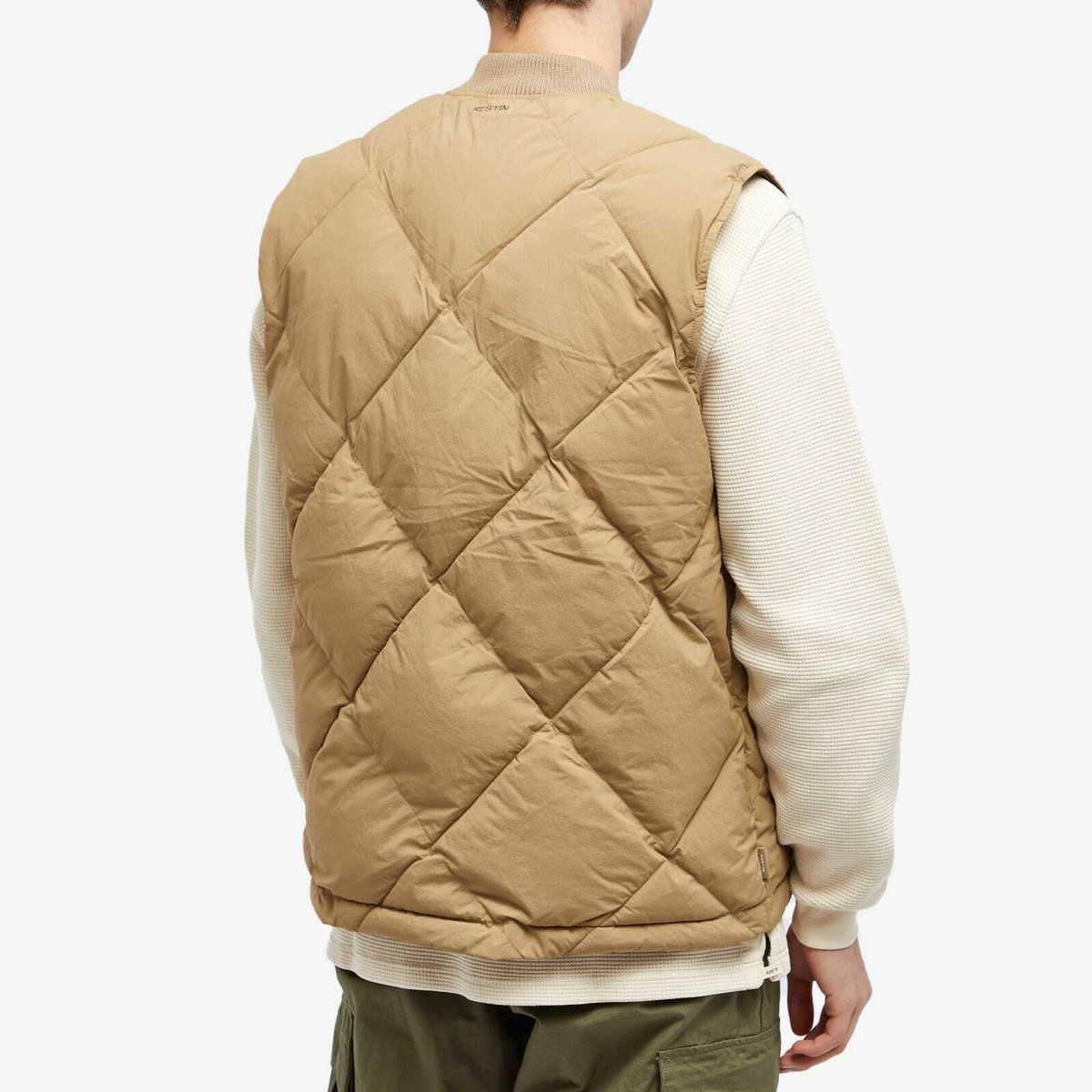 Kestin Men's Linton Down Vest in Dark Khaki