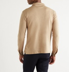 De Bonne Facture - Mélange Cotton-Jersey Polo Shirt - Neutrals