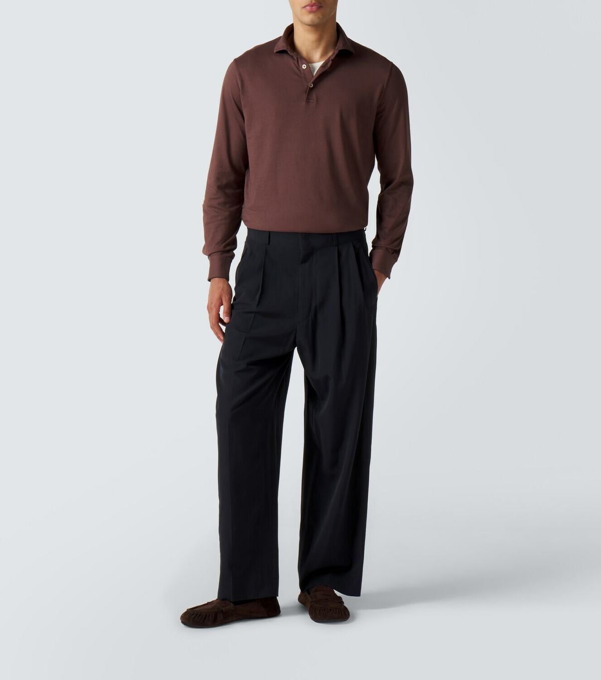 Fedeli Cotton piqué polo shirt