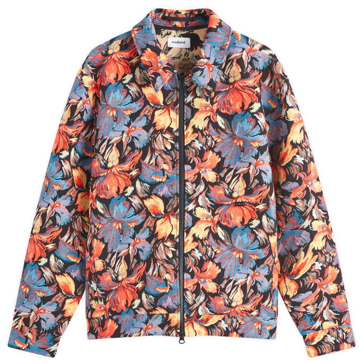 Photo: Soulland Men's Windom Jacket in Orange Multi